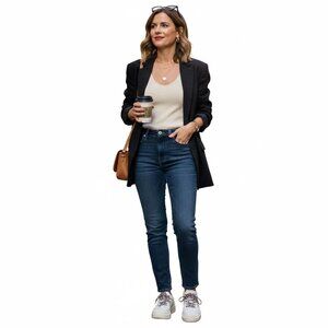 Madewell Mid Rise Stovepipe Jeans Womens 28 Dark Denim Straight New